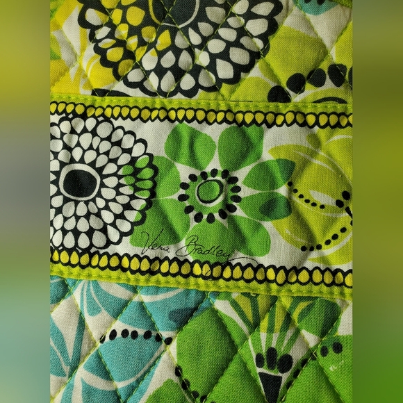 Vera Bradley Limes Up Retired Large Campus Floral Quilted Backpack EUC main image 6